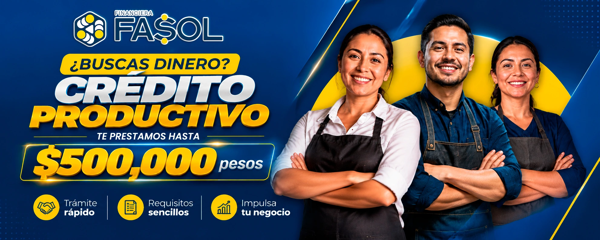 Crédito Productivo FASOL de hasta $500,000 pesos para impulsar tu negocio